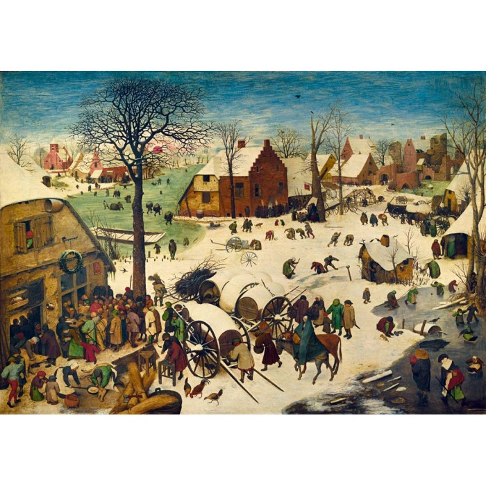 Bluebird Puzzle Pieter Bruegel the Elder - The Census at Bethlehem, 1566