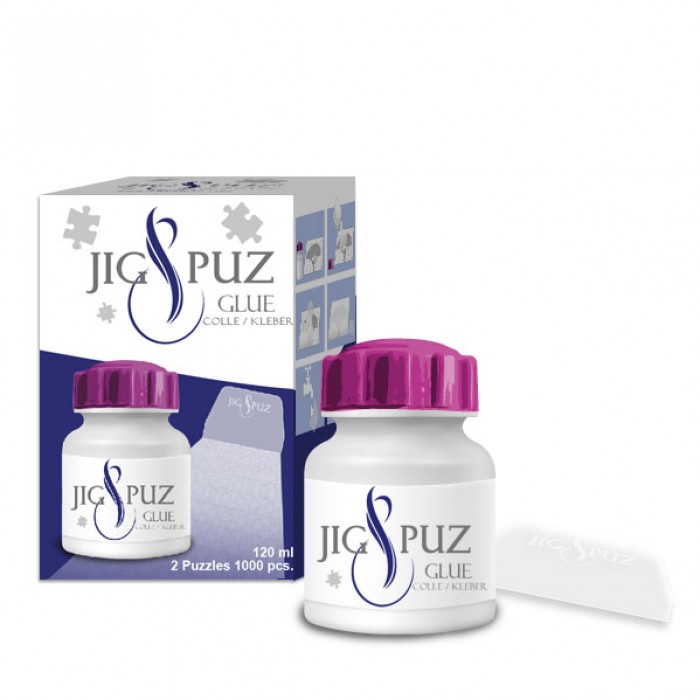 Jig & Puz Kleber für 2 x 1000 Teile Puzzles mit Spatel