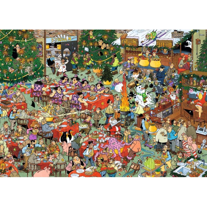 Jumbo 2 Puzzles - Jan Van Haasteren - Weihnachtsessen
