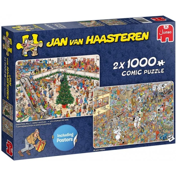 Jumbo Jan van Haasteren - Holiday Shopping (2x1000 pieces)