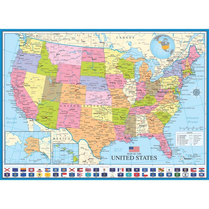 Eurographics Map of the United States