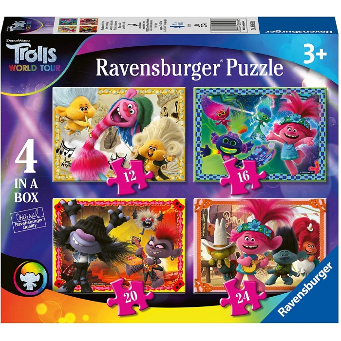Ravensburger 4 Puzzles - Trolls