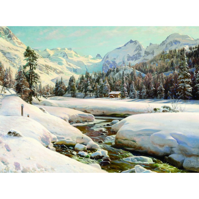 DToys Peder Mørk Mønsted - Winter Landscape in Switzerland near Engadin