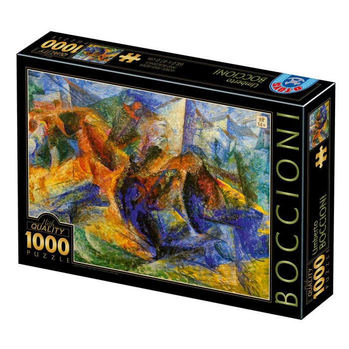 DToys Umberto Boccioni - Horse-Rider-Buildings