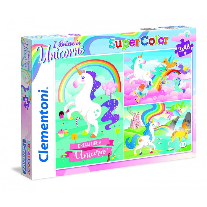 Clementoni 3 Puzzles - I Believe in Unicorns