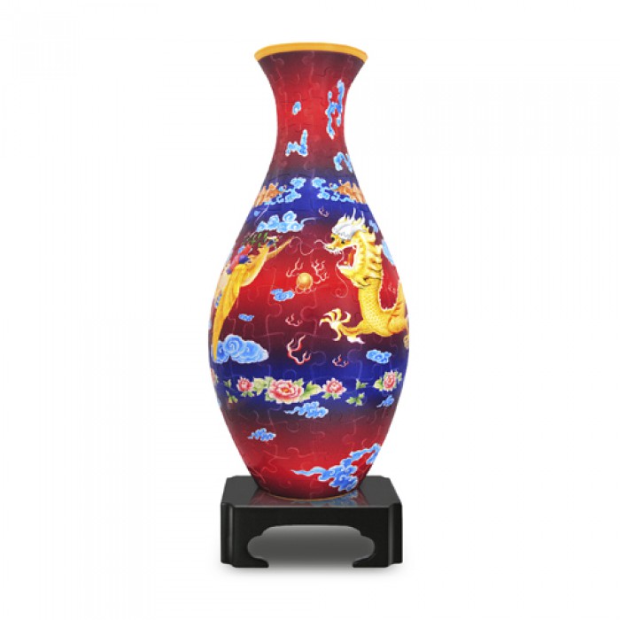 Pintoo Puzzle 3D Vase aus Kunststoff 160 Teile - Drache und Phönix