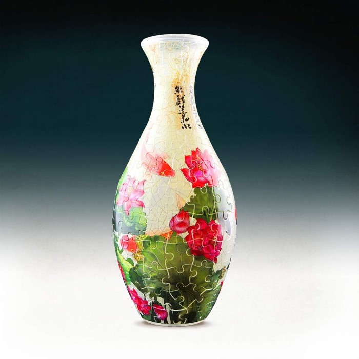 Pintoo 3D Puzzle Vase - Carp with Lotus