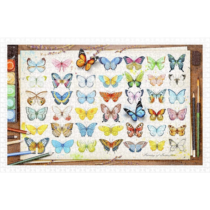 Pintoo Puzzle aus Kunststoff - Beautiful Butterflies