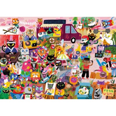 Puzzle Magnolia-2120 Katzenmeute