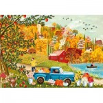 Puzzle  Magnolia-9102 Herbst-Szene