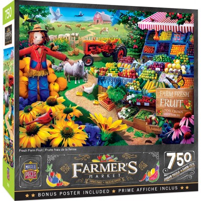 Puzzle Master-Pieces-32137 Fresh Farm Fruit