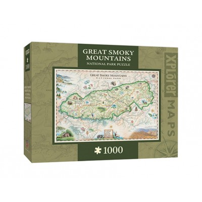 Puzzle Master-Pieces-71703 Xplorer Maps - Great Smoky Mountains