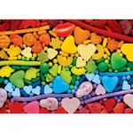   Mini Puzzle - Regenbogen-Bonbon