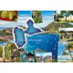Puzzle  Nathan-00910 Postcard From Guadeloupe