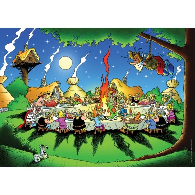 Puzzle Nathan-00937 Asterix und Obelix: Das Bankett