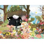 Puzzle  Nathan-01092 Curieux Jardin