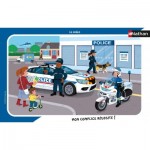  Nathan-86139 Rahmenpuzzle - Polizei