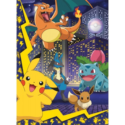 Puzzle Nathan-86189 XXL Teile - Pokemon City