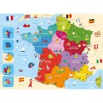 Puzzle  Nathan-86875 Karte von Frankreich