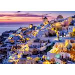 Puzzle   Santorini im Sonnenuntergang