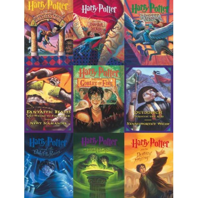 Puzzle New-York-Puzzle-HP1917 XXL Teile - Harry Potter - Book Cover Collage
