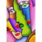 Puzzle  Nova-Puzzle-41011 Bunte abstrakte Gesichter