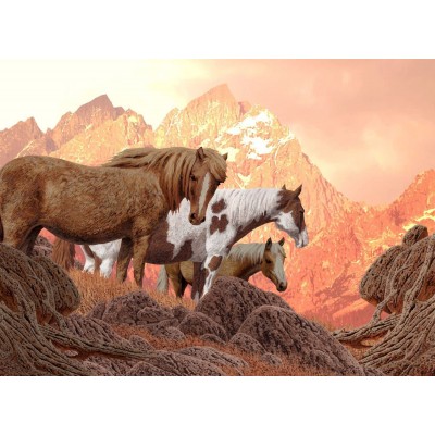 Puzzle Nova-Puzzle-41142 Wild Horses