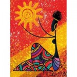 Puzzle   Die Sonne und die Afrikanerin