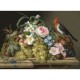 Flower Fruits and Bird Still Life