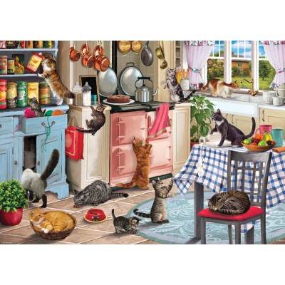 Puzzle Otter-House-Puzzle-74750 Cats In The Kitchen