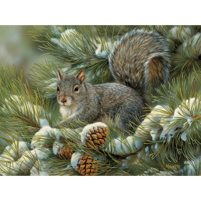 Puzzle Cobble-Hill-88016 XXL Teile - Gray Squirrel