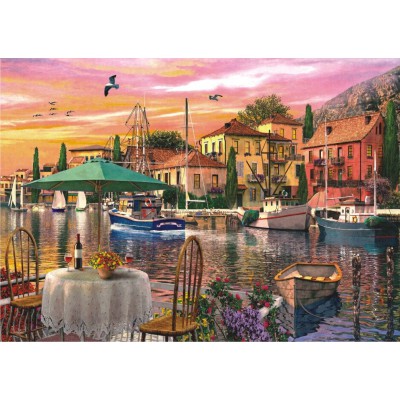 Puzzle Perre-Anatolian-4905 Sonnenuntergang am Hafen