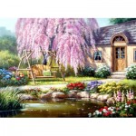 Puzzle   Cherry Blossom Cottage