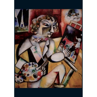 Puzzle Piatnik-5496 Marc Chagall - Selbstporträt mit sieben Fingern