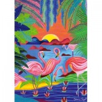 Puzzle  Pieces-and-Peace-0013 Rosa Flamingos