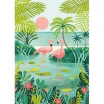 Puzzle  Pieces-Peace-F-00076 Flamingo