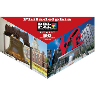 Pigment-and-Hue-DBLPHL-00817 Beidseitiges Puzzle - Philadelphia