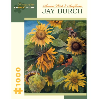 Puzzle Pomegranate-AA878 Jay Burch - Summer Birds and Sunflowers, 2011