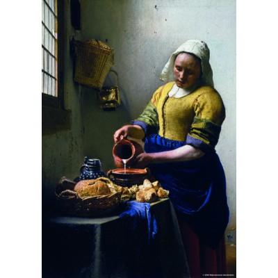 Puzzle PuzzelMan-570 Kollektion Rijksmuseum Amsterdam - Vermeer Johannes: Die Milchhändlerin (Mini-Teile)