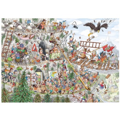 Puzzle Puzzelman-875 Scouts & Squirrels - In die Berge