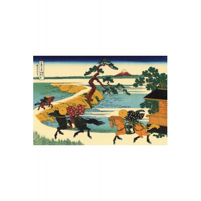 Puzzle-Michele-Wilson-A180-350 Puzzle aus handgefertigten Holzteilen - Hokusai: Felder von Sekiya