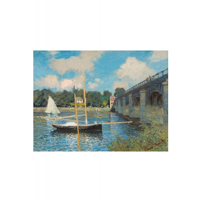 Puzzle-Michele-Wilson-A246-1000 Puzzle aus handgefertigten Holzteilen - Claude Monet: Die Brücke von Argenteuil