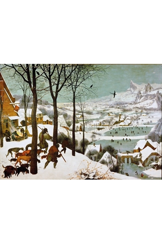 Puzzle-Michele-Wilson-A248-650 Puzzle aus handgefertigten Holzteilen - Pieter Brueghel der Ältere: Jäger im Schnee