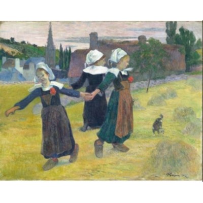 Puzzle Puzzle-Michele-Wilson-A473-80 Paul Gauguin - Breton Girls Dancing, 1888