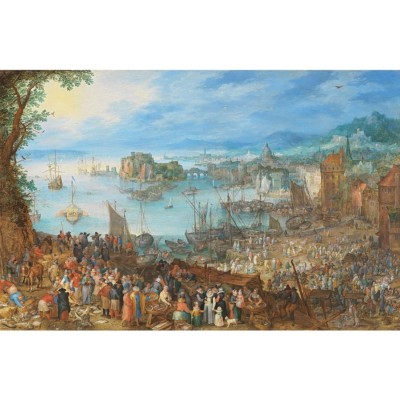 Puzzle Puzzle-Michele-Wilson-A639-500 Brueghel - Großen Fischmarkt, 1603