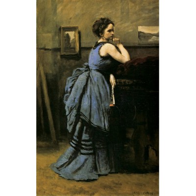 Puzzle Puzzle-Michele-Wilson-A641-80 Corot - La Dame en Bleu, 1874