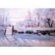 Handgeschnittenes Holzpuzzle - Monet : The Magpie
