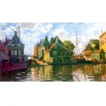   Holzpuzzle - Claude Monet - Zaandam, Canal