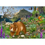  Puzzle-Michele-Wilson-K068-100 Handgeschnittenes Holzpuzzle - In The Mountains