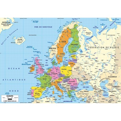 Puzzle-Michele-Wilson-K74-50 Handgeschnittenes Holzpuzzle - Map Of Europe